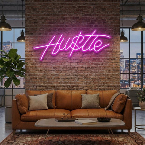 Hustle Led Neon Sign Light