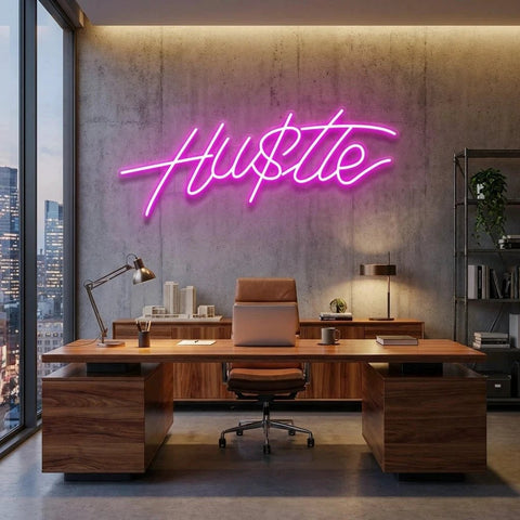 Hustle Led Neon Sign Light