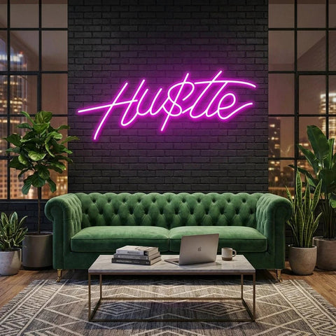 Hustle Led Neon Sign Light