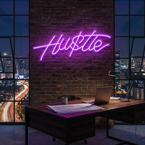 Hustle Led Neon Sign Light