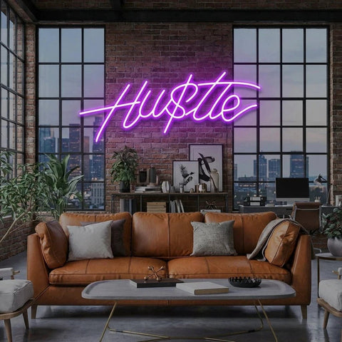 Hustle Led Neon Sign Light