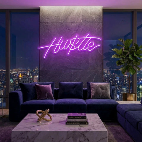 Hustle Led Neon Sign Light