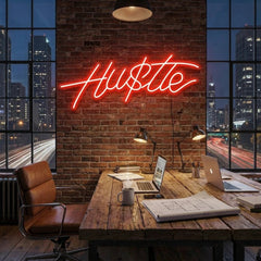 Hustle Led Neon Sign Light