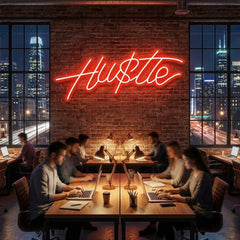 Hustle Led Neon Sign Light