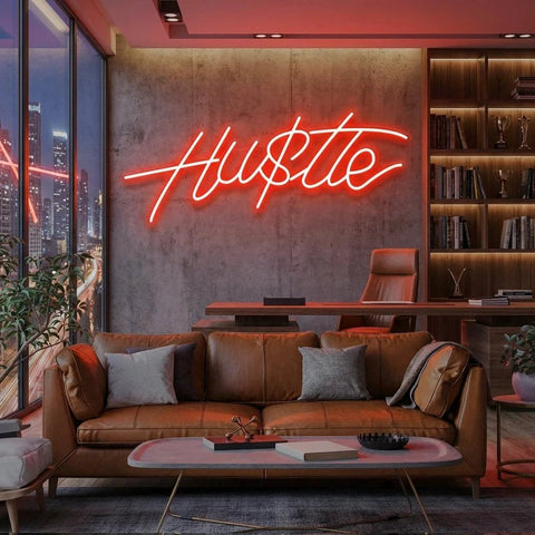 Hustle Led Neon Sign Light