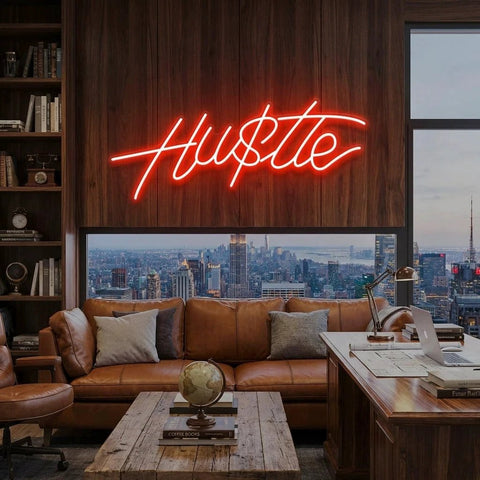 Hustle Led Neon Sign Light