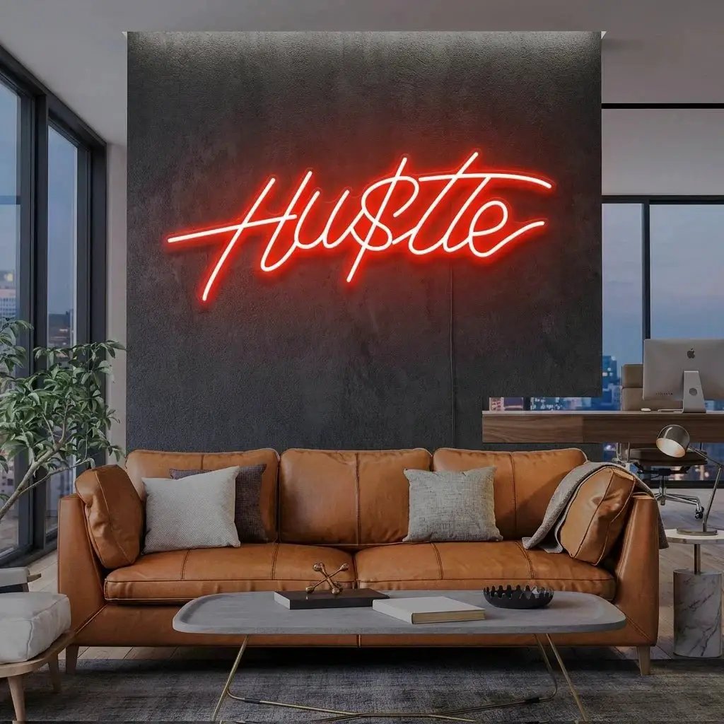 Hustle Led Neon Sign Light