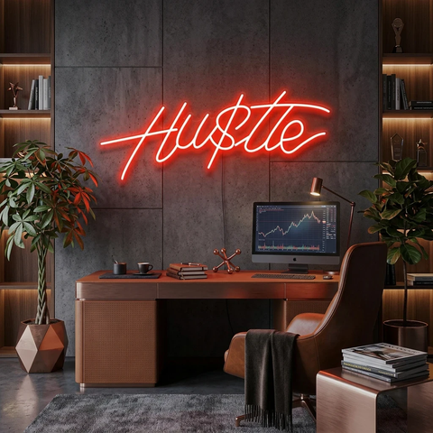 Hustle Led Neon Sign Light
