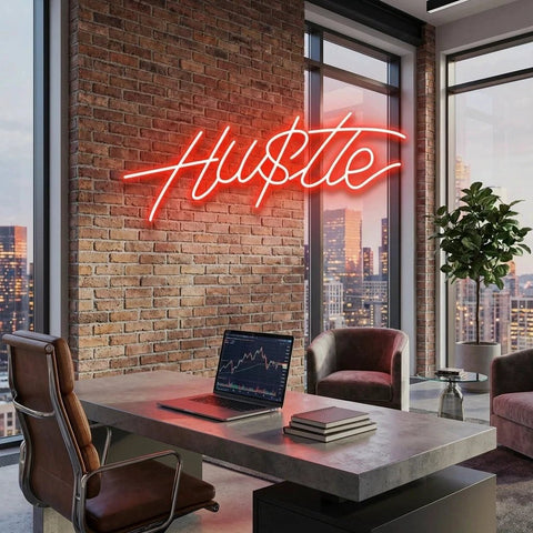 Hustle Led Neon Sign Light
