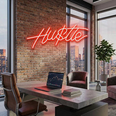 Hustle Led Neon Sign Light