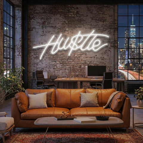Hustle Led Neon Sign Light