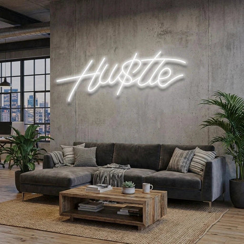 Hustle Led Neon Sign Light