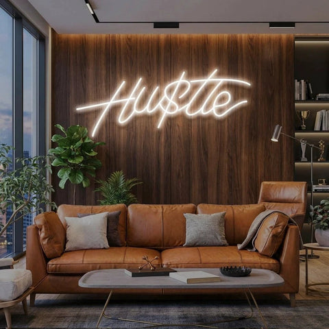 Hustle Led Neon Sign Light