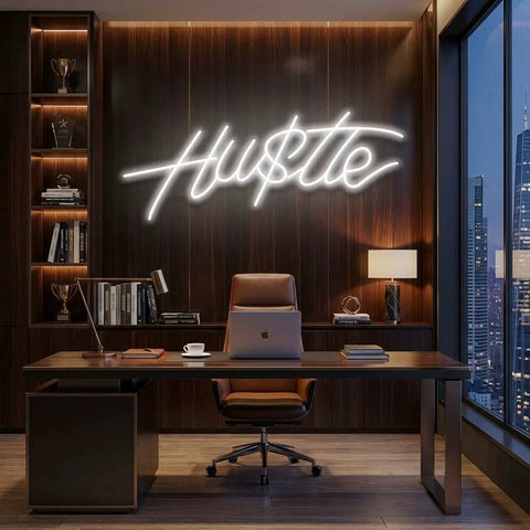 Hustle Led Neon Sign Light