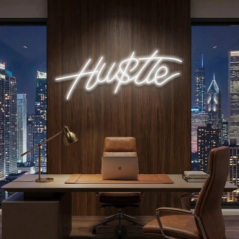 Hustle Led Neon Sign Light