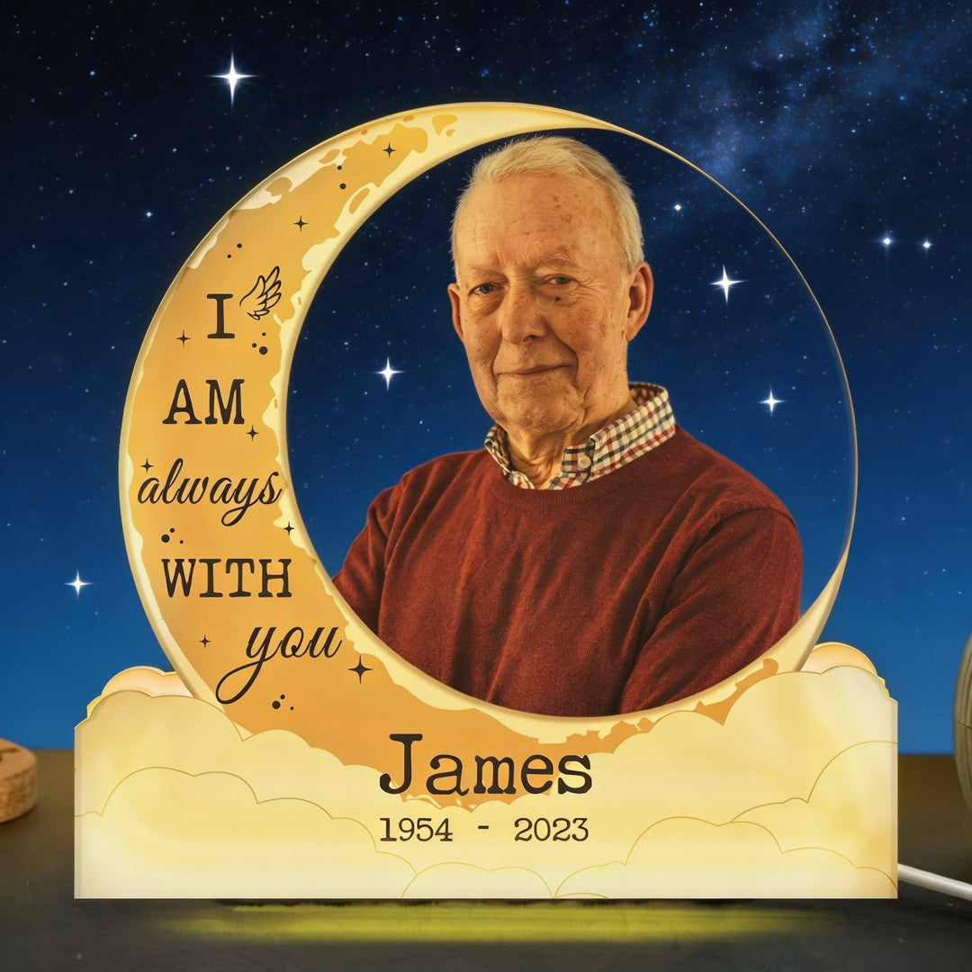 I Am Always With You - Personalized Custom Shape Photo Light Box
