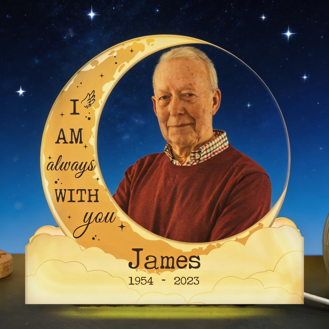 I Am Always With You - Personalized Custom Shape Photo Light Box