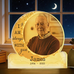 I Am Always With You - Personalized Custom Shape Photo Light Box
