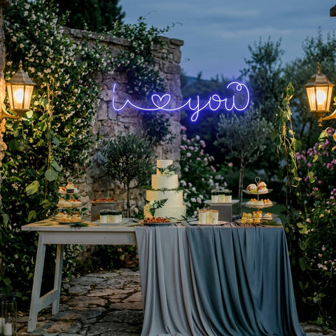 I Love You Led Neon Sign Light