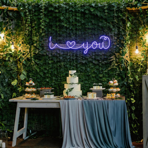 I Love You Led Neon Sign Light