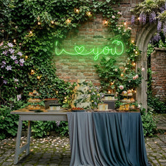 I Love You Led Neon Sign Light
