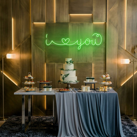 I Love You Led Neon Sign Light