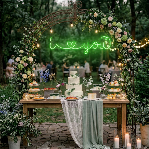 I Love You Led Neon Sign Light