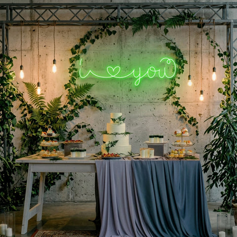 I Love You Led Neon Sign Light