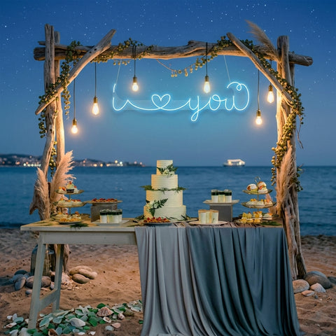 I Love You Led Neon Sign Light
