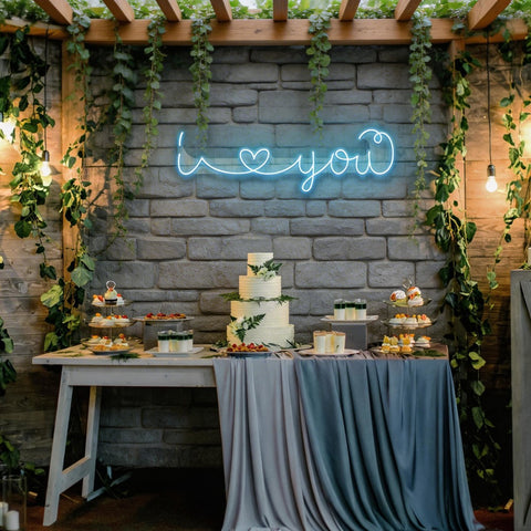 I Love You Led Neon Sign Light