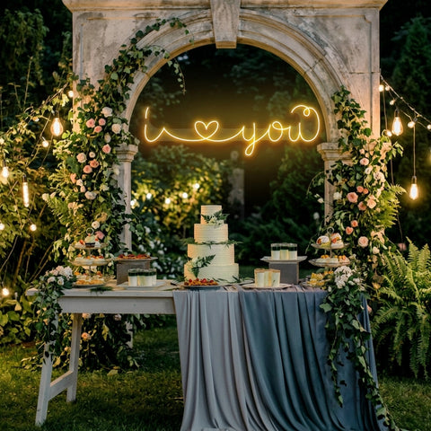 I Love You Led Neon Sign Light