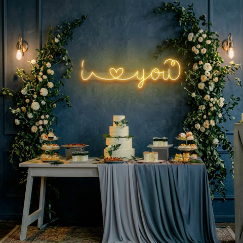 I Love You Led Neon Sign Light