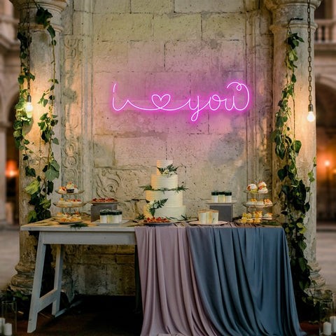I Love You Led Neon Sign Light