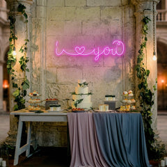 I Love You Led Neon Sign Light