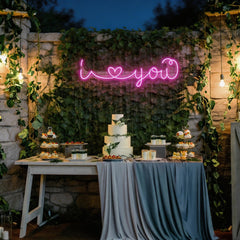 I Love You Led Neon Sign Light