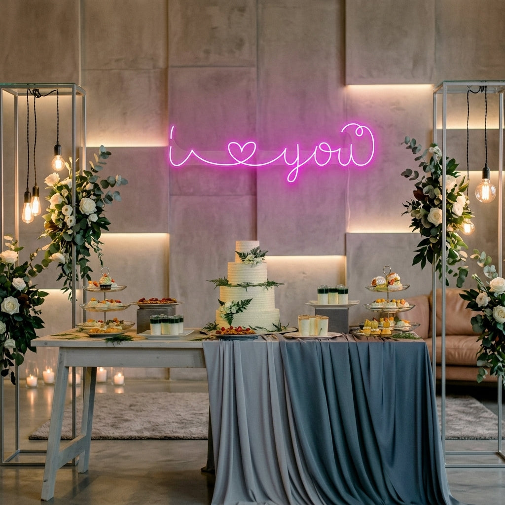 I Love You Led Neon Sign Light
