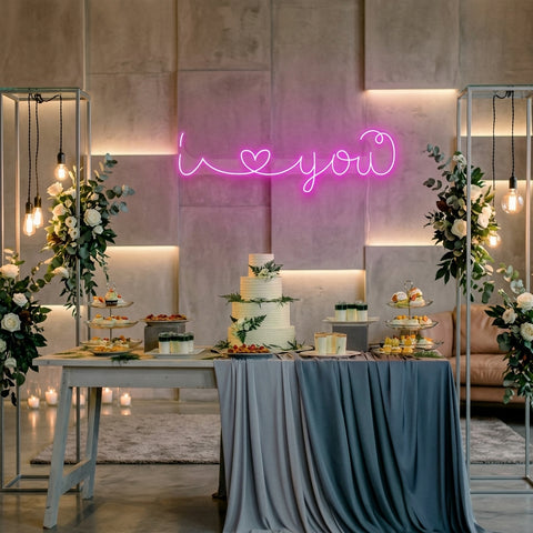 I Love You Led Neon Sign Light