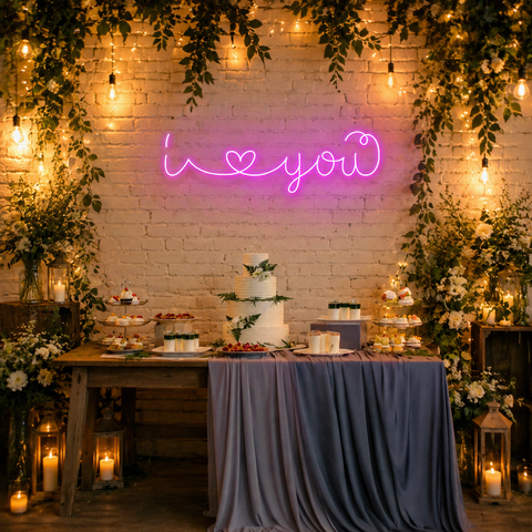 I Love You Led Neon Sign Light