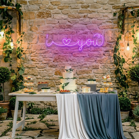 I Love You Led Neon Sign Light