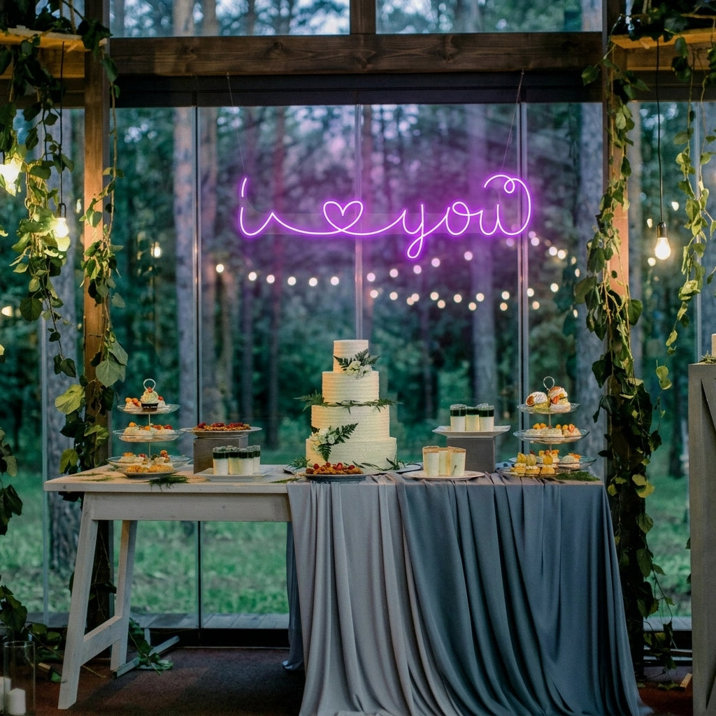 I Love You Led Neon Sign Light