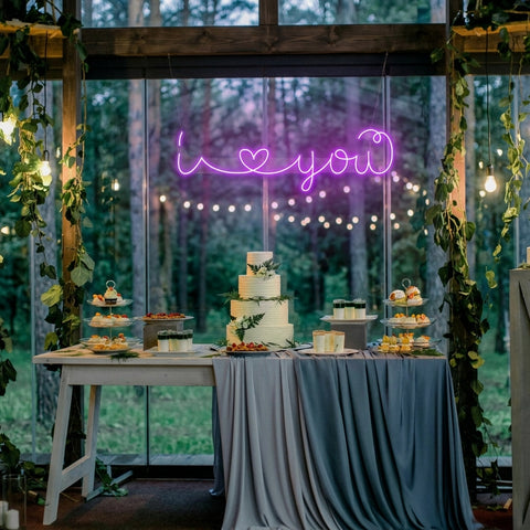 I Love You Led Neon Sign Light