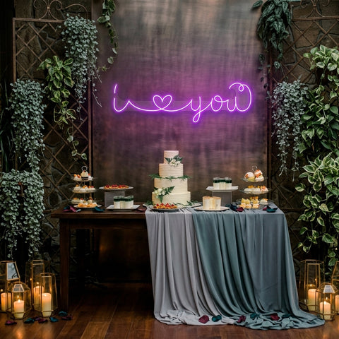 I Love You Led Neon Sign Light