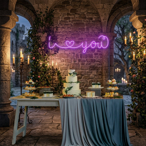 I Love You Led Neon Sign Light