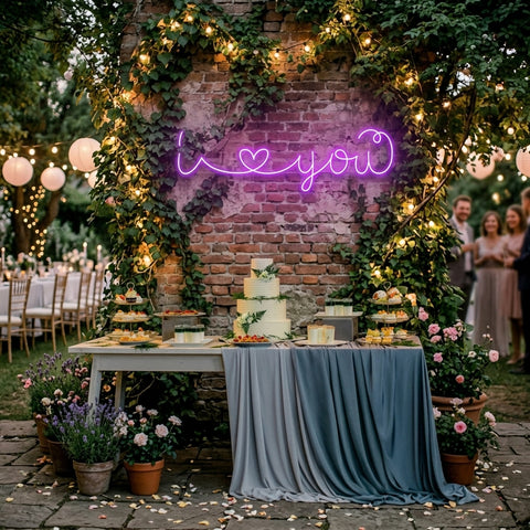 I Love You Led Neon Sign Light