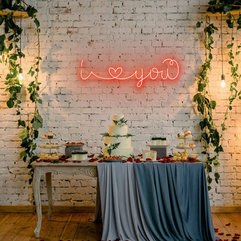 I Love You Led Neon Sign Light
