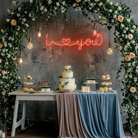 I Love You Led Neon Sign Light