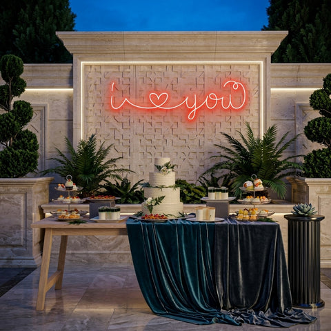 I Love You Led Neon Sign Light