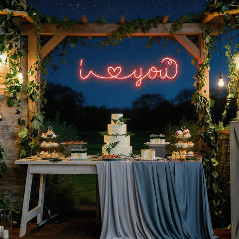 I Love You Led Neon Sign Light