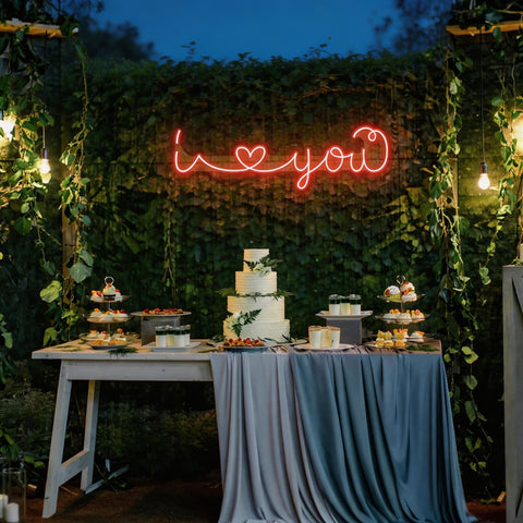 I Love You Led Neon Sign Light