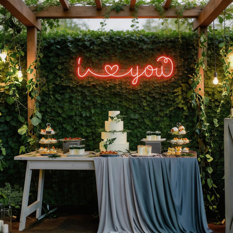I Love You Led Neon Sign Light